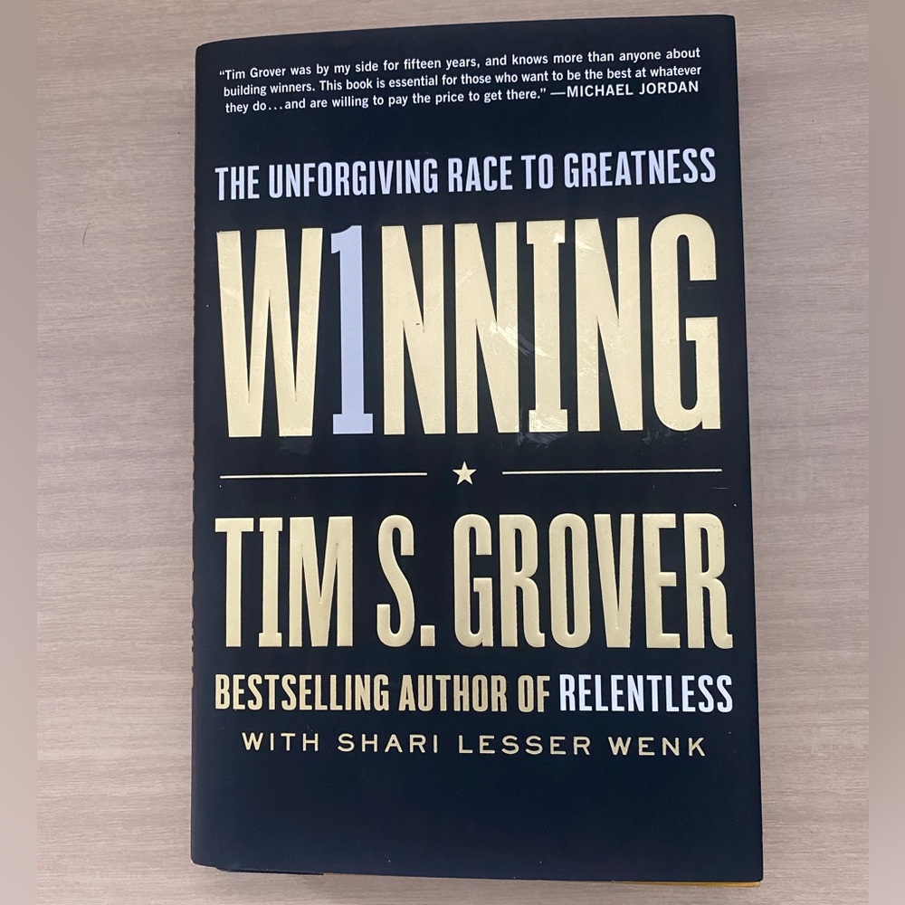 Tim S. Grover Winning Book - Black and Gold Hardcover